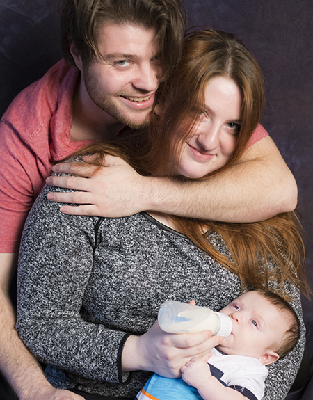 Father, Mother and infant